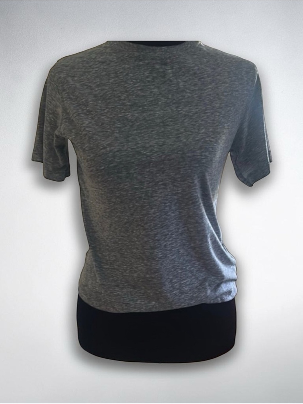 Cherokee Heather Gray Women's Short Sleeve Top